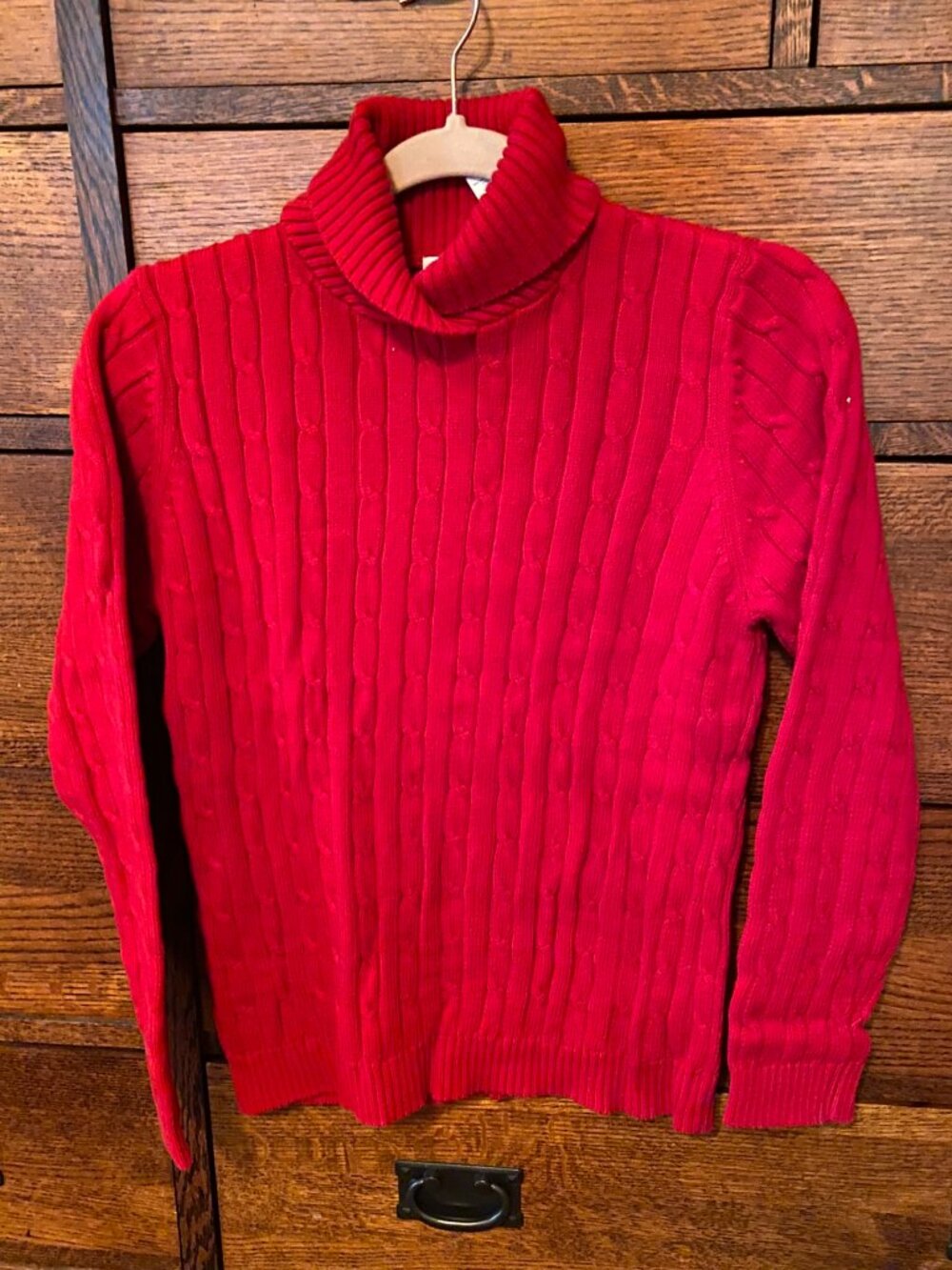 Liz & Co. low front turtleneck all cotton sweaters